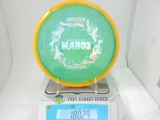 2026 Kona Montgomery Metal Flake Halo Champion Mako3 - Innova 180.29g
