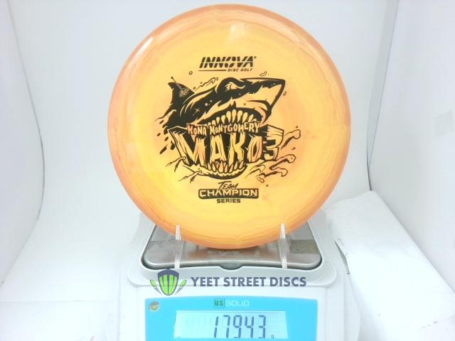 2025 Kona Montgomery Star Mako3 - Innova 179.43g