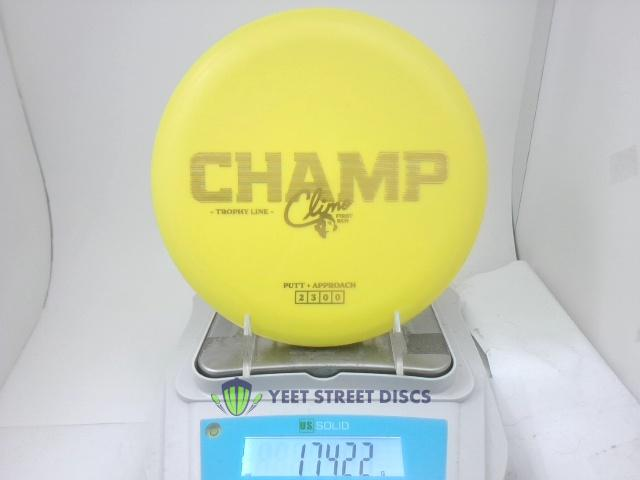 First Run Trophy Line Champ - Climo Disc Golf 174.22g