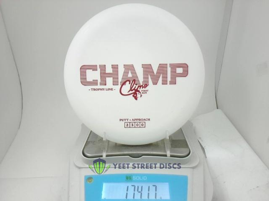 First Run Trophy Line Champ - Climo Disc Golf 174.17g