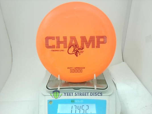 First Run Trophy Line Champ - Climo Disc Golf 174.52g