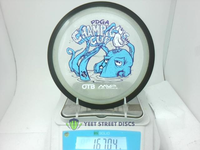 2025 PDGA Champions Cup Particle Glow Proton Wave - MVP 167.04g