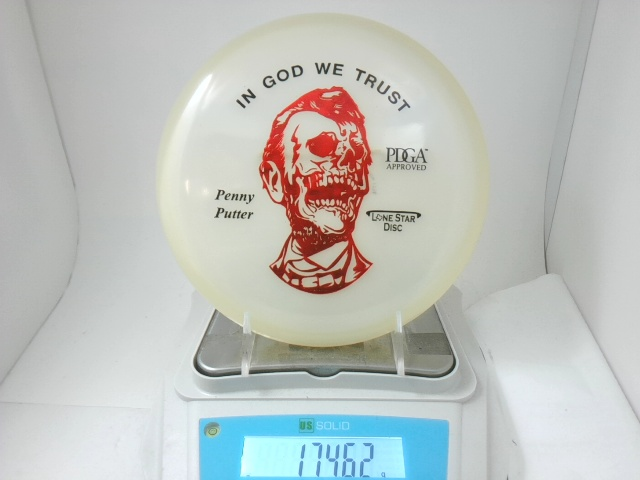 Zombie Abe Glow Penny - Lone Star Disc 174.62g