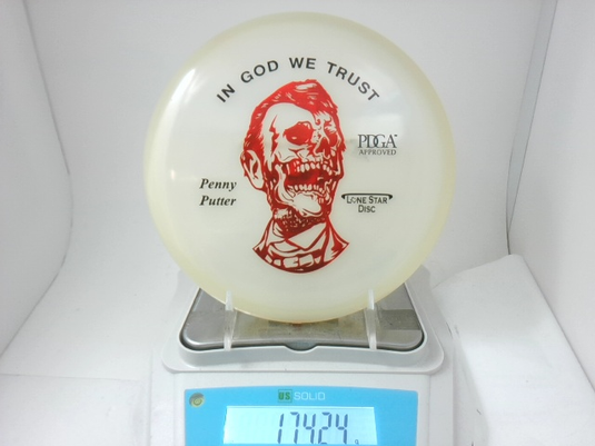 Zombie Abe Glow Penny - Lone Star Disc 174.24g