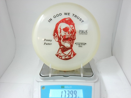 Zombie Abe Glow Penny - Lone Star Disc 173.99g